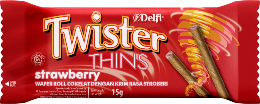 Delfi Twister Thin 15g Strawberry