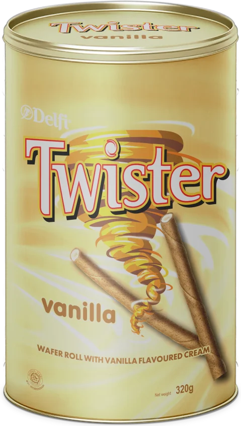 Delfi Twister WaferRoll 320g Vanilla