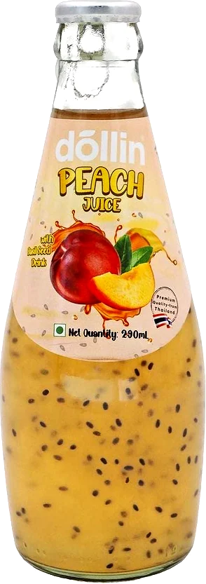 Dollin Basil Seed Drink 290ml Peach