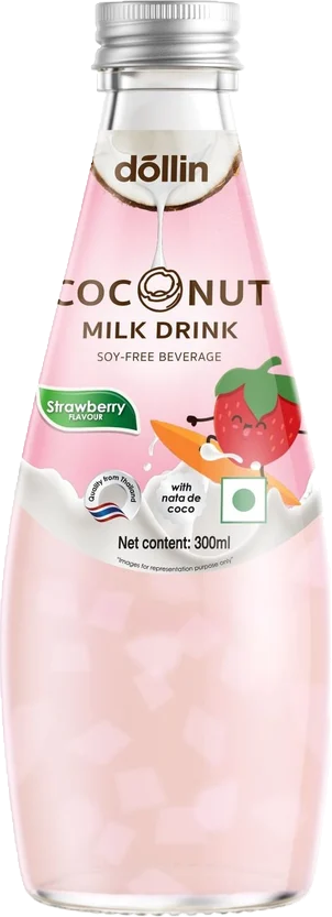 Dollin Coco Milk with NDC 300ml Strawberry
