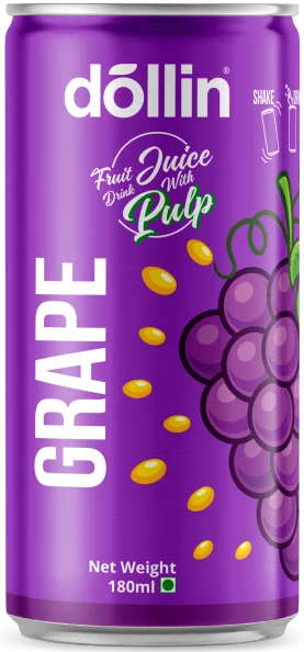 Dollin Juice with Pulp 180ml Grape