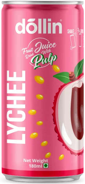 Dollin Juice with Pulp 180ml Lychee