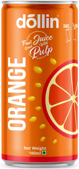 Dollin Juice with Pulp 180ml Orange