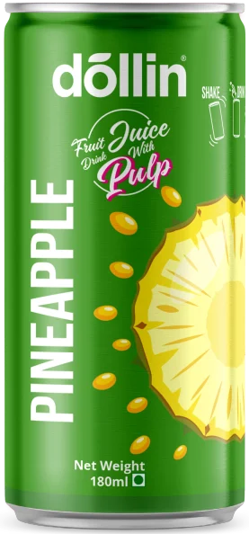 Dollin Juice with Pulp 180ml Pineapple