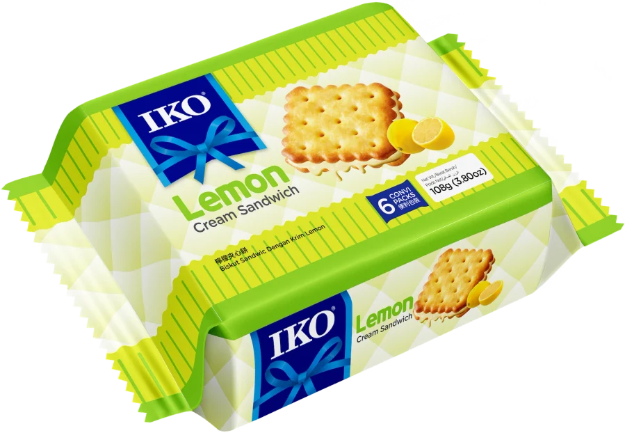 IKO Cream Sandwich 108g Lemon