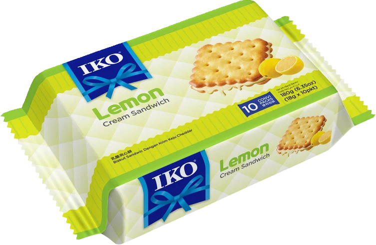 IKO Cream Sandwich 180g Lemon