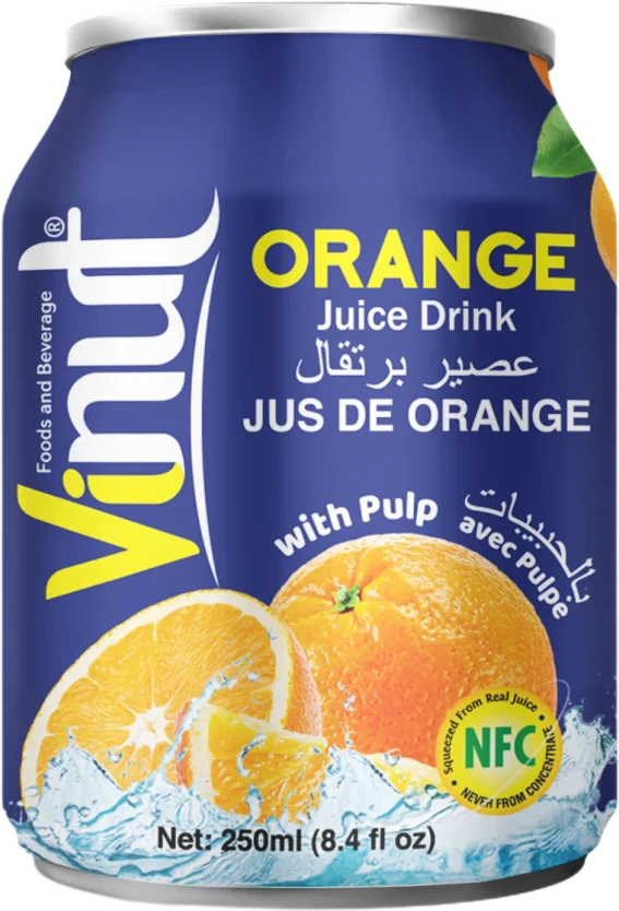 Vinut Juice with Pulp 250ml Orange