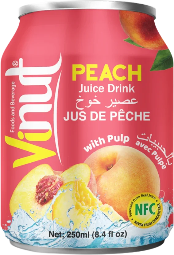 Vinut Juice with Pulp 250ml Peach