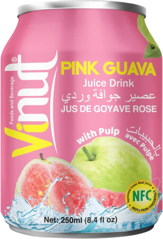 Vinut Juice with Pulp 250ml Pink Guava