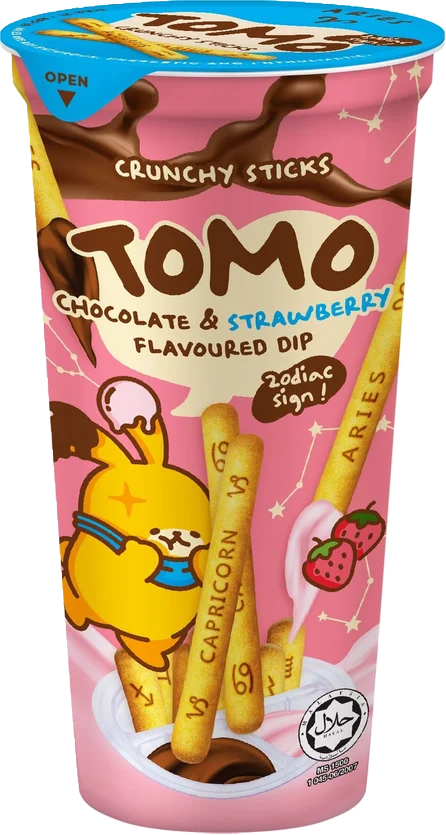 Win2 Tomo Crunchy Sticks 40g Choco & Strawberry