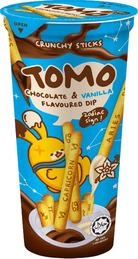 Win2 Tomo Crunchy Sticks 40g Choco & Vanilla